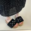Fashion High Quality Slippers Home Winter Casual Designer Shoes Women 2025 New Luxury Slides Fashion Elegant Footwear