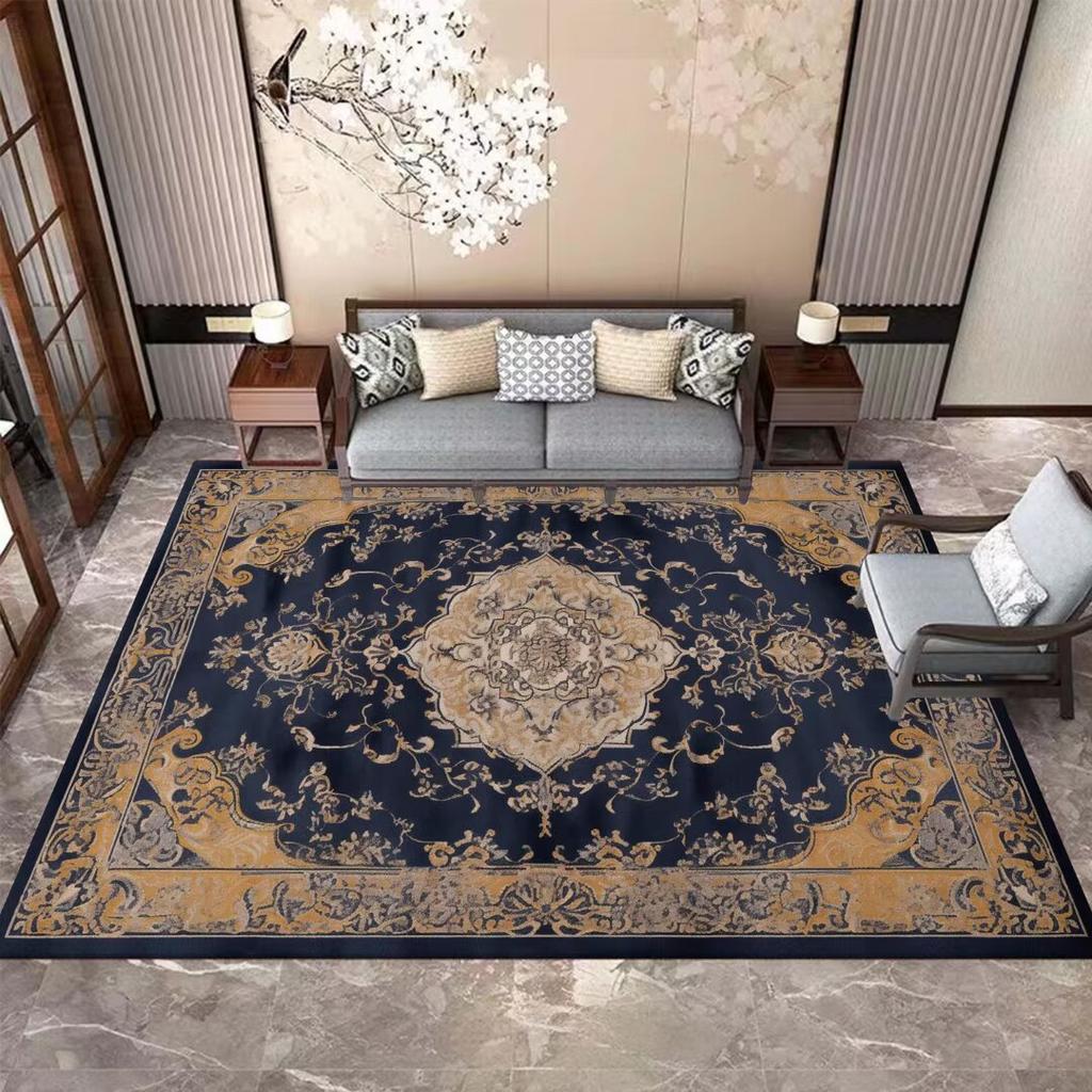 Chinese Style Luxury Large Size Living Room Carpets Decor Home Hall Coffee Tables Non-slip Rug Bedroom Washable Soft Floor Mats