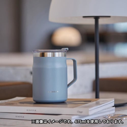 Лучшая кружка Bestco Lock & Lock Metro с крышкой, Изолированная, Нержавеющая сталь, 600 мл, Большая, Синяя, LHC4282OBLU