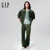 Gap Unisex 2025 Spring Embroidered Logo Cotton Polo Collar Jacket