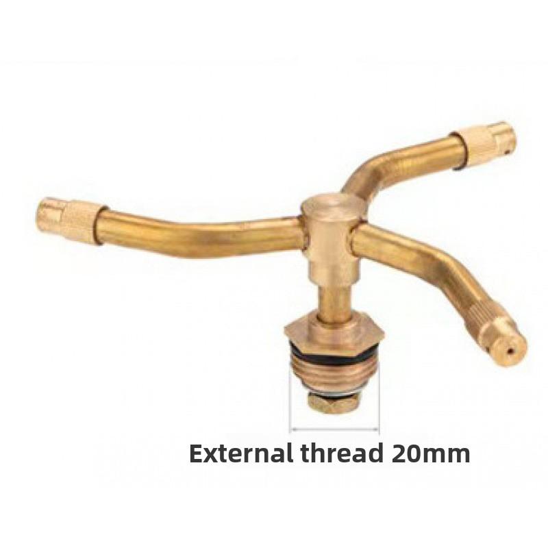 1PC 2/3/4 Arm Automatic Rotary Whirling Sprinkler Garden Lawn Irrigation Watering Nozzle Spray Rotating Brass Sprayer