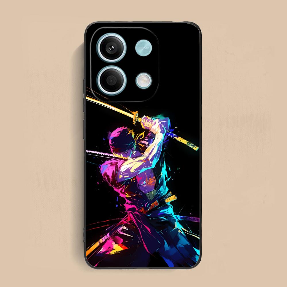 Anime Zoro Mobile Phone Case for Xiaomi Redmi Note 14 13 12 11 A5 3 2 1 Pro Plus 4G 5G Colour Printing Protective Pretty Cover