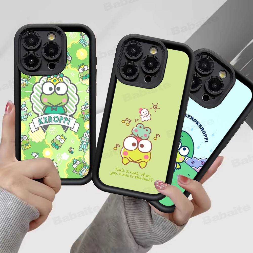 Милый Мультяшный Чехол для Телефона K-Keroppis Для IPhone 11 12 13 16 15 17 14 Pro Max Мягкий Силиконовый Чехол Funda