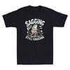 Sagging But Still Gagging Funny Frog Meme Humor Quote Joke Vintage Men's T-Shirt