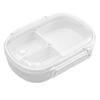 Bento Box 490ml 3 Compartments Leakproof Detachable Sturdy ABS Microwave Safe Kids Lunch Box for