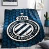 1Pc Club Brugge K V Print Flannel Blanket, High quality Comfortable for All Seasons, Home Decor, Warmth and Comfort, Perfect for Christmas Gifts