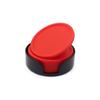 6pcs Non-slip Silicone Drinking Coaster Set Holder Cup Coaster Mat Set Round Coffeee Cup Mat Set Black Tabletop for Home Kitchen