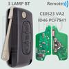DR CE0523 ID46 PCF7941 CE0536 PCF7961 433ASK/FSK Flip Car Remote Key For Peugeot 207 307 308 408 Citroen C1 C2 C3 C4 C5 Picass
