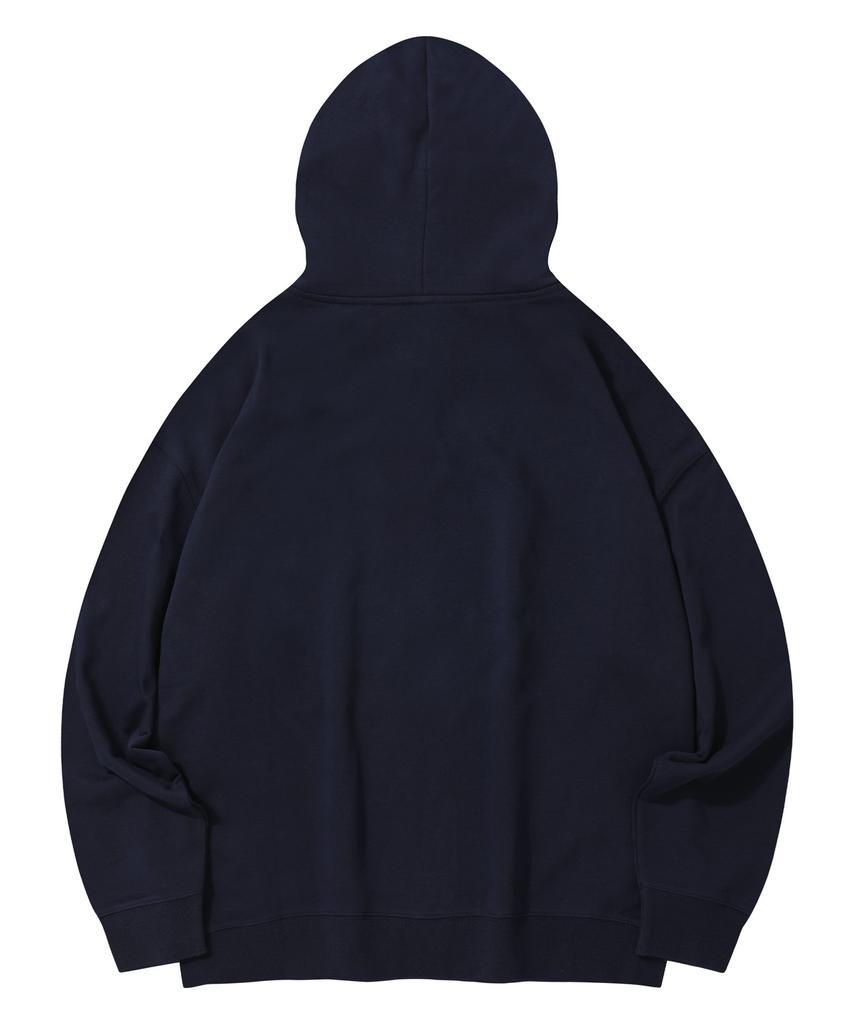 [M~4XL] Оригинальная толстовка с логотипом-штрихом_Темно-синий