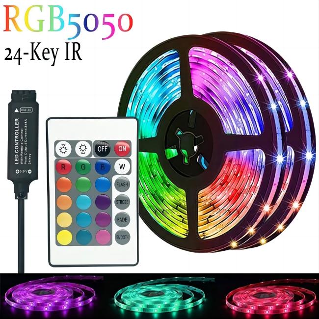 LED Strip RGB 5050 WS2812b Bluetooth App Control Chasing Effect Lights Flexible Tape Diode Ribbon TV BackLight Bedroom Decorate