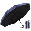 HINOKAZE Folding Automatic Super Suitable for Sun and Automatic for Men and Portable Umbrella, One-Touch Open/Close, Men's [310T Water-Repellent,