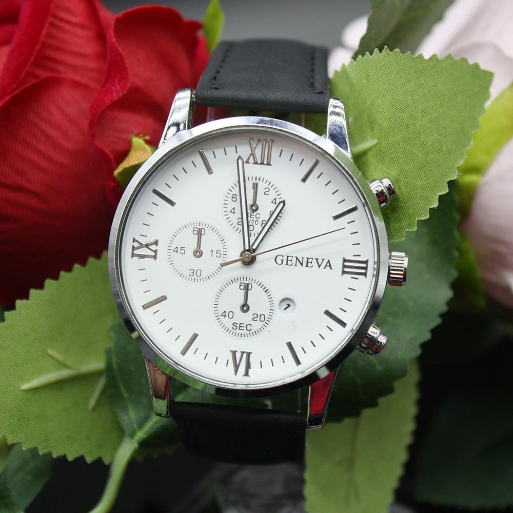 Набор из 5 предметов Мужские повседневные спортивные часы с круглым циферблатомМужские классические часы с браслетом в коробке для занятий спортом на открытом воздухе