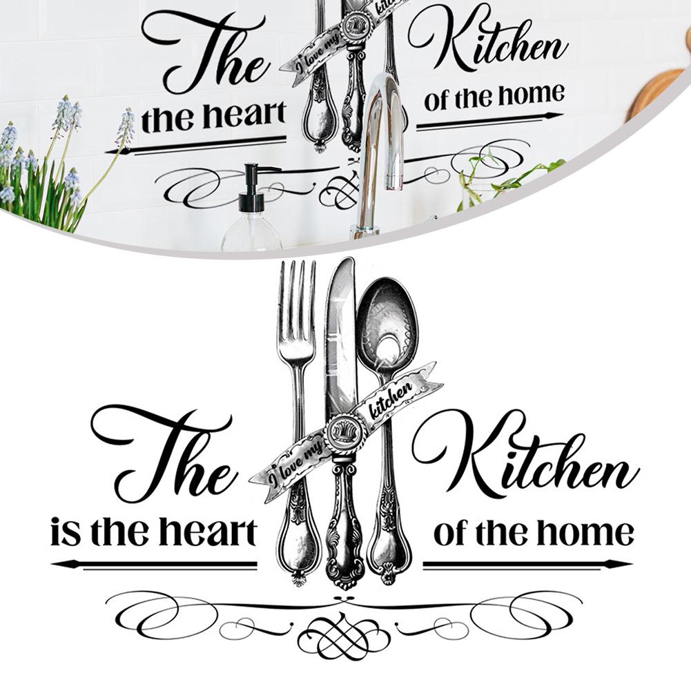 Kitchen Wall Stickers for Fun and Creative Home Decoration Cook Utensils Design for Restaurants and Living Spaces
