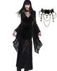KALAOK Gothic Dress, Black, Women's, Lace, Witch-Style, Harajuku Style, Gal Style, Cosplay Costume, Stage Costume, Size D, S