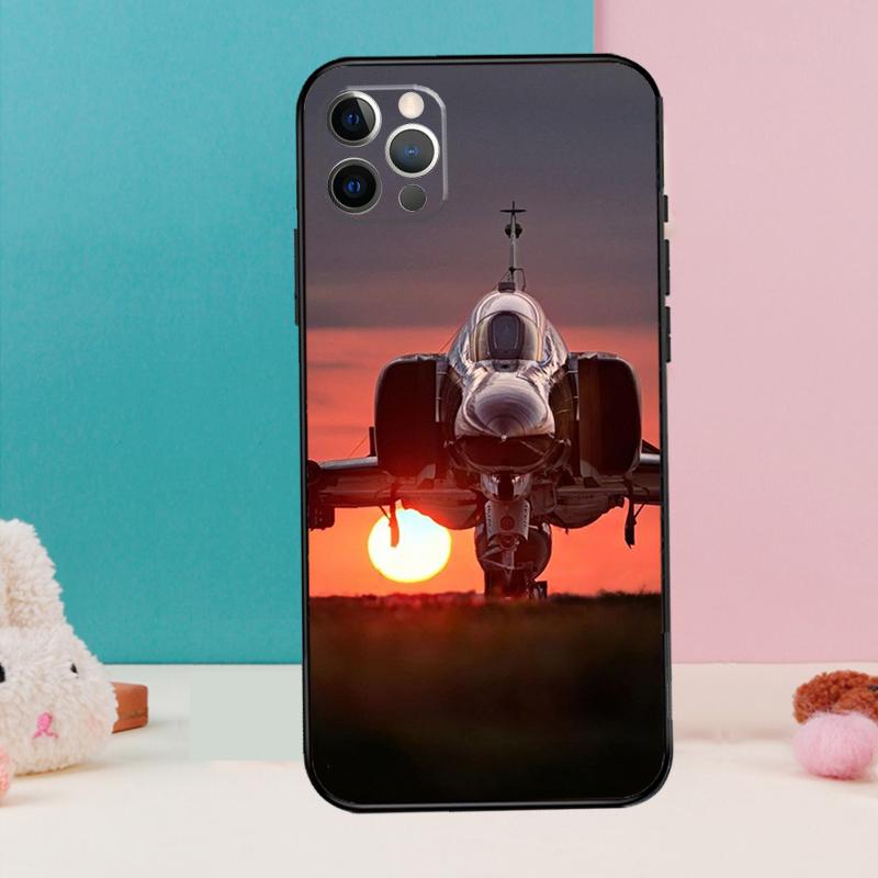 Чехол для телефона с изображением военного самолета и боевого корабля для iPhone 17 Air 16 15 13 12 11 14 Pro Max 12 13 mini 15 16 Plus 16e Cover Coque