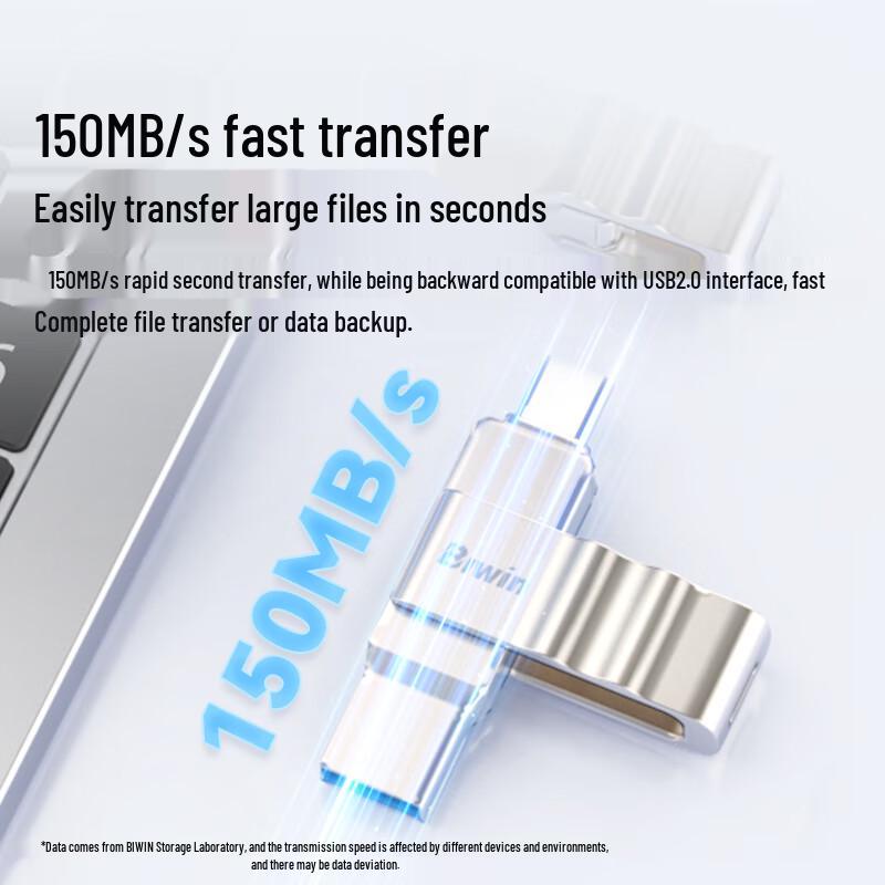 Высокоскоростные флеш-накопители USB BIWIN с двойным интерфейсом и портативным металлическим корпусом