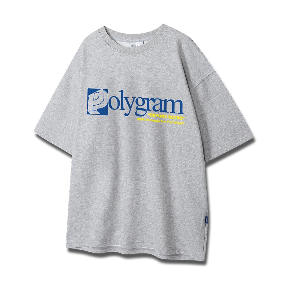POLYGRAM Square Double-Sided Oversized Short Sleeve T-Shirt