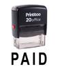 Printtoo Self Inking Rubber Stamp Office Stationary PAID Custom Stamp-Black