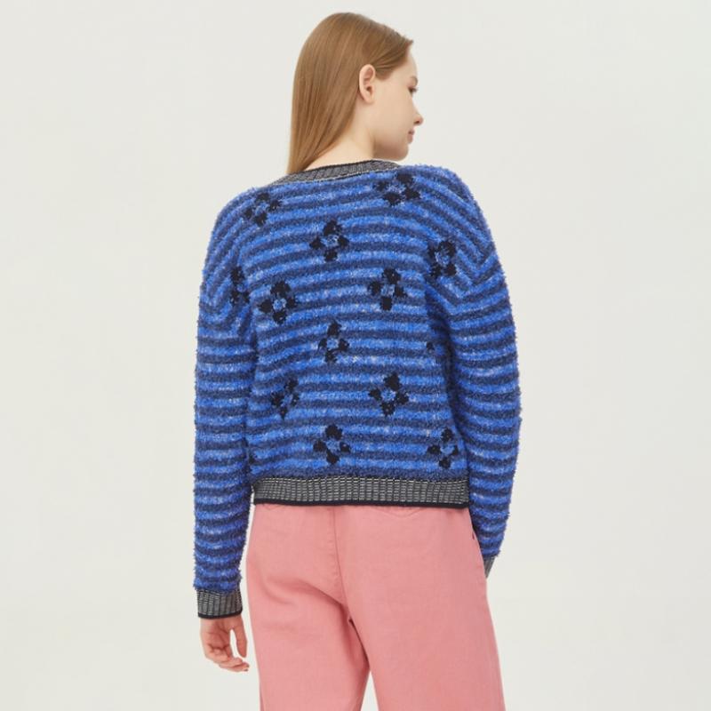  Benetton Benetton Navisa Жаккардовый вязаный кардиган Bakc03311 Bl