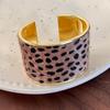 Metal Wide Bangle Leopard Print Bangles Alloy Jewelry Wide Cuff Bracelets  American Style
