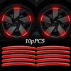 10 шт. светоотражающие наклейки на ступицу колеса автомобиля наклейки для Renault Koleos Twingo Scenic Megane Fluenec Latitude Clio 1/2/3 Chrysler