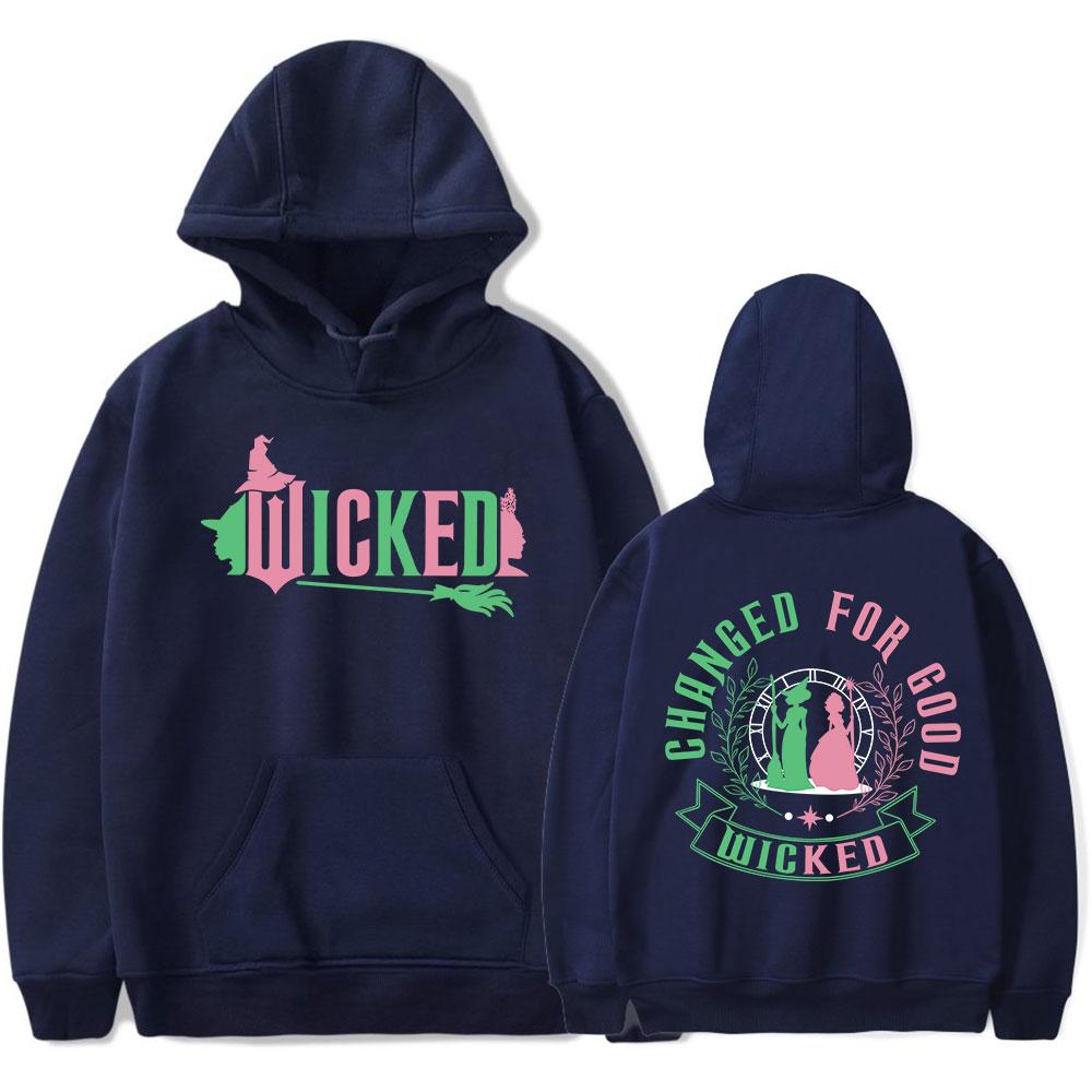 Wicked Changed For Good Hoodies Merch Unisex Fashion Long Sleeve Hoodie Pullover Streetwear Sweatshirt Clothing Fashion Outwear