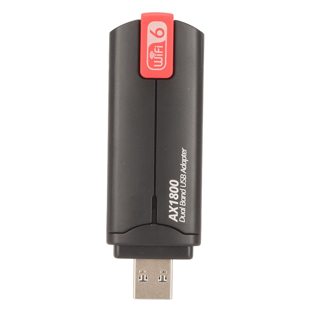 1800Mbps Dual Band WiFi Adapter with Dual 3dbi Antennas 2.4GHz 5GHz USB3.0 Interface WiFi 6 Adapter for PC Laptops