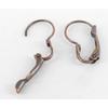 Copper-colored Stick-on Sleeper Earrings The Pair