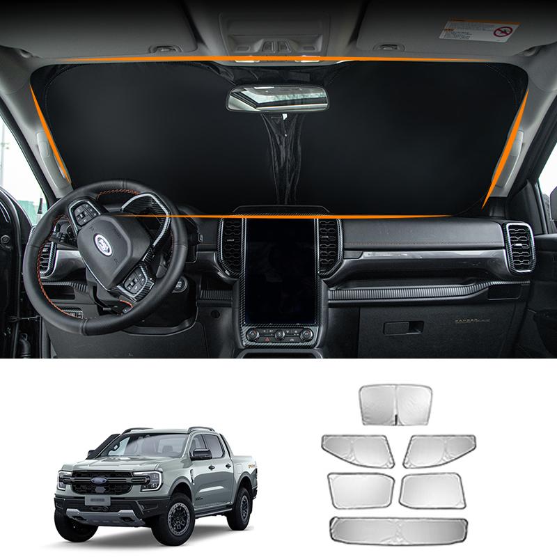Солнцезащитный экран для окон автомобиля передний задний боковой для Ford Ranger T9 2025 2025 солнцезащитный теплоизоляционный затемняющий автомобильные аксессуары