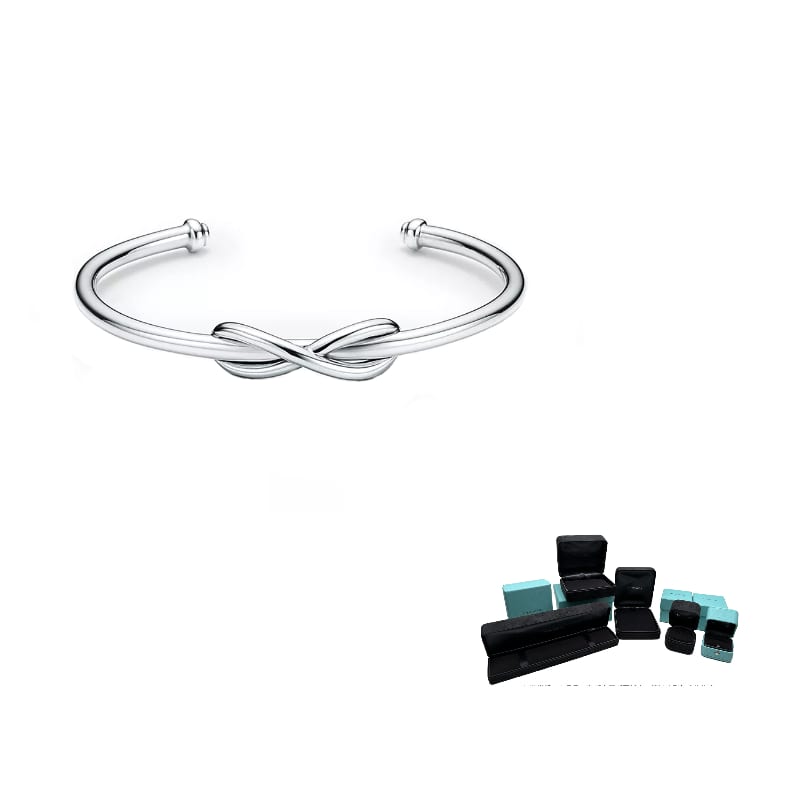TIFFANY & CO. Knot 925 Sterling Silver Bangles Women's 60012486