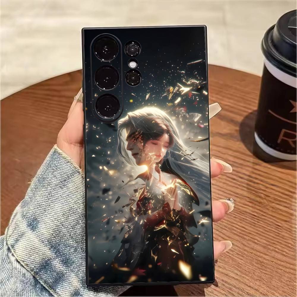 Чехол для телефона Shi-hao Fire Fairy для Samsung S25, S24, S21, S22, S23, S20, Ultra, S26, Plus, Fe, Note, 5G Черный