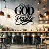 Art Font "With God All Things Are Possible" Words Minimalist Metal Wall Art - Modern Home Decor For Bedroom, Living Room, Or Bathroom.