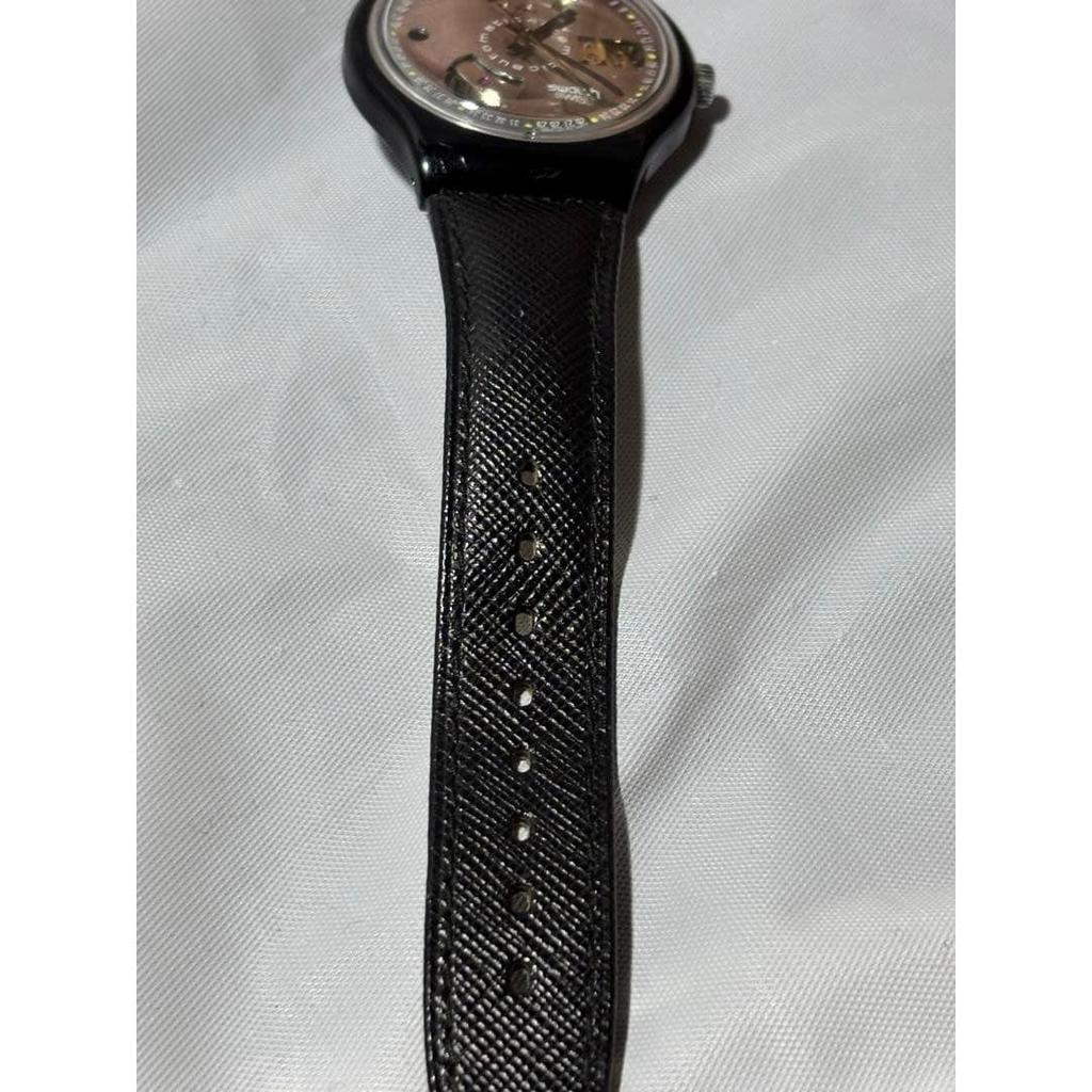 Б/у Swatch AUTOMATIC BLACK MOTION. 1991 Прозрачная задняя крышка