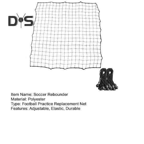 Футбольная сетка-отражатель с 20 эластичными канатами, тренировочная сетка для отскока мяча, целевая сетка для отскока мяча, помощь начинающим
