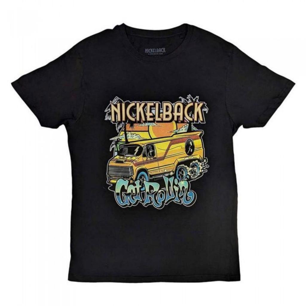 Хлопковая футболка Nickelback унисекс для взрослых Get Rollin´
