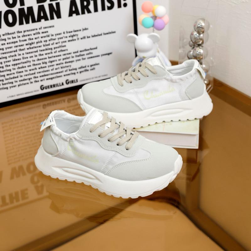 2024 Новые летние женские новые модные дышащие спортивные туфли на шнуровке с толстой подошвой Zapatillas De Mujer