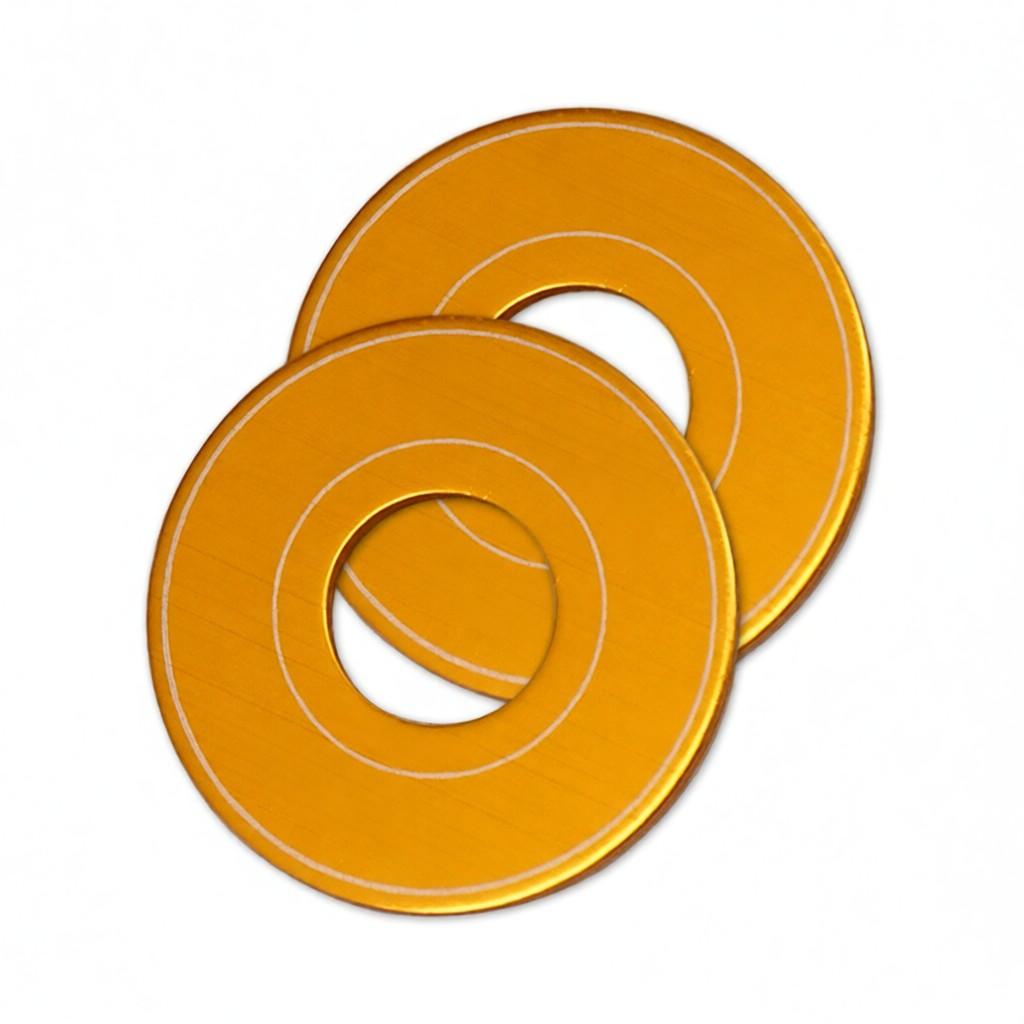 2Pcs Guitar Toggle Switch Ring Aluminum Alloy 3 Way Toggle Switch Washer Pickup Selector Ring Self-adhesive Backing Easy Installation