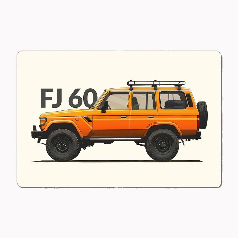 Retro Land Cruiser FJ60 Metal Sign Poster Garage Living Room Decor Living Custom Tin Vintage Home Decoration Wall