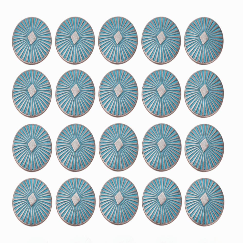 20pcs Round Shape Vintage Buttons Single Hole Decorative Sewing Buttons  For Coat