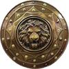 Shield 55.88 Cm  Medieval Iron Shield LION Face Round Shield Costume Halloween Wall Art, Warrior Knight Home Decor Item