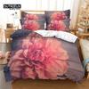 Beautiful Flower Bedding Set, 3Pc Flowers Duvet Cover Set, Soft Comfortable Breathable Duvet Cover, For Bedroom Guest Room Decor