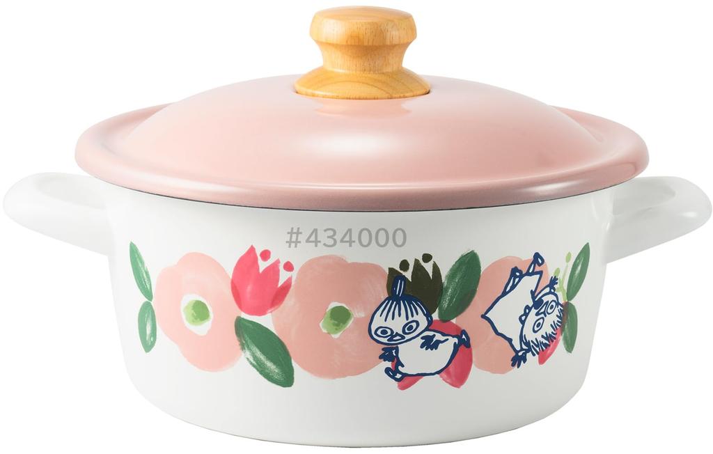 Кастрюля Fuji Enamel Moomin Flower Garden 20 см MTH-20W