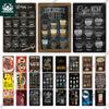 Putuo Decor Coffee Vintage Tin Sign Plaque Metal Plate Wall Art Posters for Kitchen Bar Cafe Room Retro Iron Painting