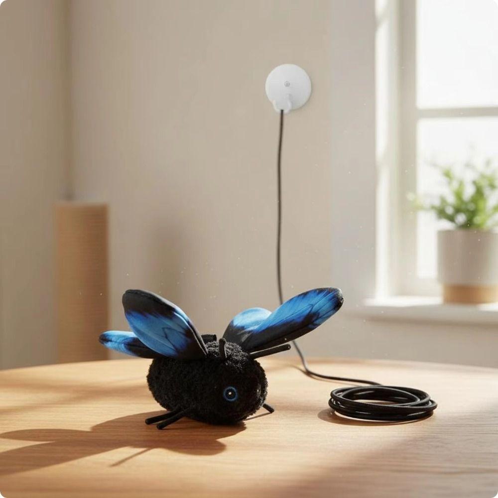 Multiple Modes Butterfly Cat Teaser Rechargeable Interactive Cat Toy Durable Feline Toy Exercise