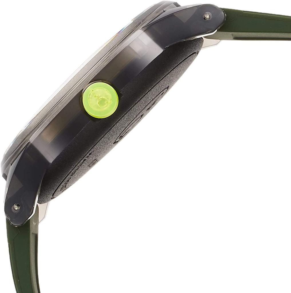 Watch Analog Smile Solar Waterproof Urethane Belt Black X Green [Citizen Q&Q] RP10-006 Men's
