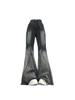 90s Harajuku Y2k Black Gothic Jeans Women Aesthetic Vintage Fashion Denim Trousers Female 2000s Casual Flare Denim Pants New