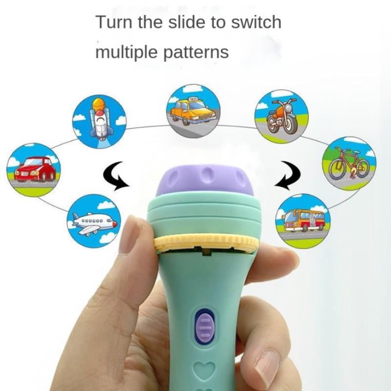 Braided Beads 24/56 imagens Projection Toy Flashlight Toys Colour Early education Souptoys Cartoon Children's gift  spacer beads