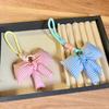 Bag Charm Women's Bag Pendants Simple Plaid Sweet Cute Delicate Bow Bag Charms Cute Fashionable Versatile Keychains For Girl