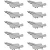 10PCS DIY Model 1/2000 1/700 1/400 1/350 F-35S Fighter Jet Small Airplane Model Fighter Aircraft Mold for Collection Display (1/2000 (8mm))