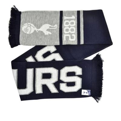 Tottenham Hotspur FC Официальный футбольный жаккардовый шарф Nero